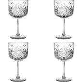 Pasabahce Premium Vintage Coup?-Glaser, 4er-Set ? Extragro?e, exklusive Gin-, Wein-, Cocktail- und Champagnerglaser ? Kristalldesign ? 473 ml lan