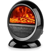 Nedis HTFA21BK, Elektrischer Raumheizlüfter, Keramik, 1,5 m, Drinnen, Flur, Schwarz