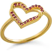 Orphelia 'Cecilia' Damen-Ring aus 925er Sterlingsilber – Gold ZR-7584/R