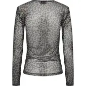 Pieces Pcninni Mesh Oberteil Mit Langen Ärmeln | Schwarz | M
