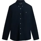 Superdry für Herren. M4011037A Classic Oxford L/S Hemd Eclipse navy (XXL), Baumwolle, Klassisch, Langarm, Marine