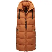 NAVAHOO Steppweste "Schnuffelchen" 1 Stk. warme Damen Outdoor-Weste lang mit Kapuze