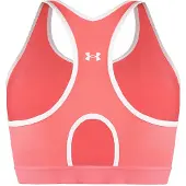 Under Armour Mid Keyhole Womens Pink Sport BH