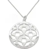 Orphelia Damen-Kette aus 925er Sterlingsilber mit Anhänger – Silber ZH-6037
