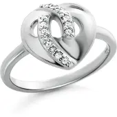 Orphelia 'Amore' Damen-Ring aus 925er Sterlingsilber – Silber ZR-7577