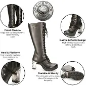 New rock Schnürstiefel "High Heel Boots M-TR005-S1" Handgefertigt, Made in Spain
