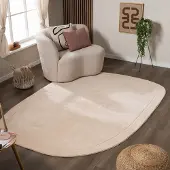 FRAAI Teppich Organisch - Halo Pebble Beige 80x150 cm