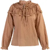 Dreimaster Bluse Damen Hellrost