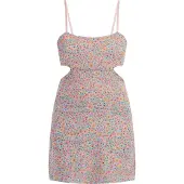 Mymo Minikleid Damen Blau Mehrfarbig