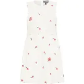 Dreimaster Midikleid Damen Wollweiss Koralle