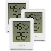 Hama Thermometer Hygrometer 3er-Set für Temperatur Raumklima Luftfe