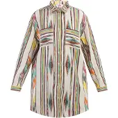 Mymo Hemdblusenkleid Damen Mehrfarbiges Inkamuster