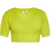 Mymo Strickjacke Damen Limette