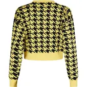 Mymo Strickjacke Damen gelb