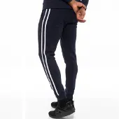 Enzo Marineblaue Herren-Trainingsanzug-Jogger| Designer Menswear