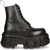 New rock Unisex Military Techno Plateaustiefel – M-MILI084N-S5
