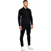 Enzo | Herren Cargo-Trainingsanzug-Set - Schwarz