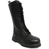 Grinders Unisex Black Punk Military Boots-King CS