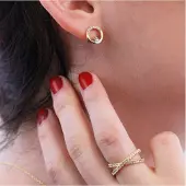 MYC Paris Clarine Ohrringe - Gold und Kristall