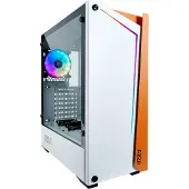 Azza APOLLO 430, Midi Tower, PC, Weiß, ATX, micro ATX, Gehärtetes Glas, Gaming