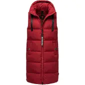 NAVAHOO Steppweste "Schnuffelchen" 1 Stk. warme Damen Outdoor-Weste lang mit Kapuze