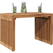 vidaXL Garten-Beistelltisch Braun 50 x 32,5 x 35 cm Massivholz Teak