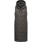 NAVAHOO Damen Steppweste Brezelchen – Lang & Stylisch Warm