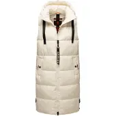 NAVAHOO Steppweste "Schnuffelchen" 1 Stk. warme Damen Outdoor-Weste lang mit Kapuze
