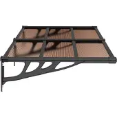 vidaXL Türvordach Schwarz 152,5x90 cm Polycarbonat