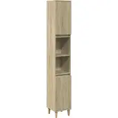 vidaXL Badschrank Sonoma-Eiche 30x30x190 cm Holzwerkstoff