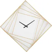 FURNLUX Uhr Goldig Gold 85cm / Hauptfarbe: Gold / Abmessungen: 85 x 85 x 6 cm