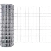 vidaXL Euro-Zaun mit Stacheln 10 x 0,8 m Verzinkter Stahl Silber Netz