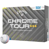 Callaway Golfbälle Chrome Tour TD Triple Track - 12er Pack , weiß