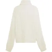 Mymo Pullover Damen Wollweiß