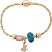 NAEMI Women Bracelet in Rose Gold Turquoise | Gr.: onesize