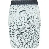 Mymo Strickrock Damen weiss schwarz
