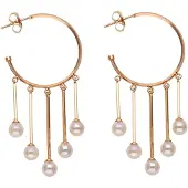 NAEMI Women Earrings in Rose Gold White | Gr.: onesize