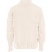 Mymo Pullover Damen Wollweiß