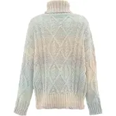 Mymo Rollkragenpullover Damen Blauminze