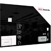 Allboards Glasboard 150x100 cm, SCHWARZ