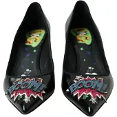 Dolce&Gabbana Lackleder-Pumps mit verzierten Absätzen
