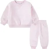 Nike Kids Essential Fleece Crew Langarm-set Rosa 18 Months Jungen,Mädchen Rosa 18 Months