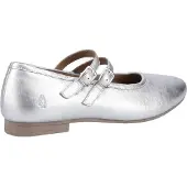Hush puppies Nancy Mary Jane Leder Damen Silber Ballerinas