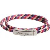 Dolce&Gabbana Geflochtenes Lederarmband mit Magnetverschluss