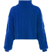 Mymo Rollkragenpullover Damen KÖNIGSBLAU