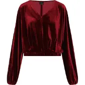 Dreimaster Damen Bluse in Dunkelrot | Gr.: M