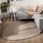 NATURL. Flauschiger Teppich - Cozy Pebble Taupe 120x170cm