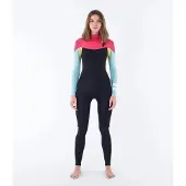 Hurley Advant 4/3 Mm Neoprenanzug Mit Langem Arm Und Reißverschluss Am Brustkorb Für Damen