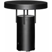 Hubsch LED-Akku-Tischlampe BringMe Mini, schwarz matt, 20 cm dimmbar, schwarz, Metall, Modern