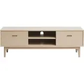Ebuy24 Rosie TV Tisch mit 2 Türen in massiver,furnierter amerik. Eiche weiss gelaugt.